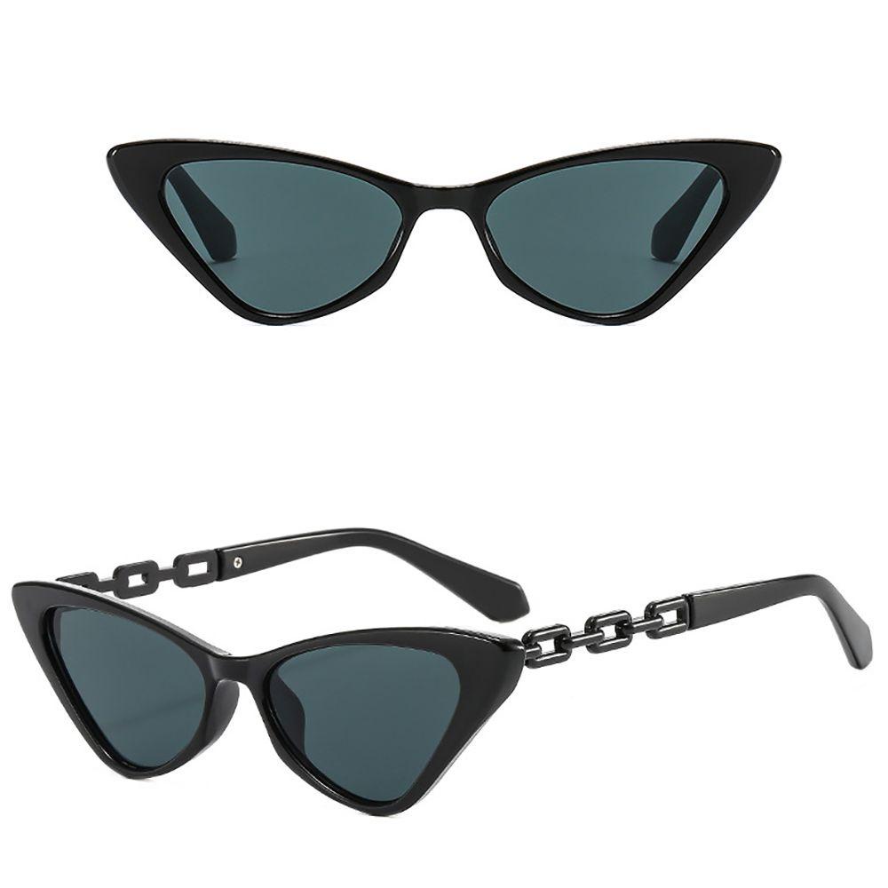 Kính Chống Bức Xạ WMES15H Gọng Kim Loại Phối Dây Xích Kim Loại Phong Cách Hàn Quốc Cổ Điển Thời Trang Cho Nam Và Nữ