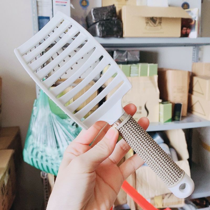 Lược bàn chải tóc uốn, lược gỡ rối, tạo độ phồng tóc bản lớn