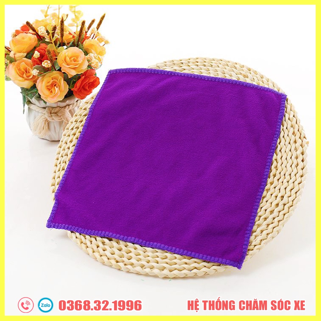 Khăn lau đa năng Vải Microfiber lau đồ dùng, dụng cụ lau xe ô tô, xe máy