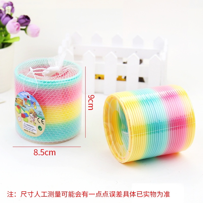 Đồ Chơi Vòng Tròn Xếp Hình Màu Cầu Vồng Phát Triển Trí Não Cho Bé