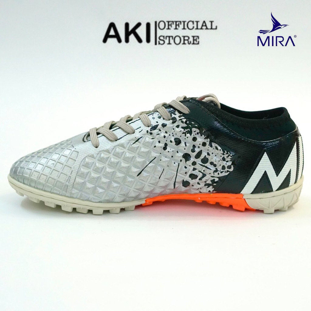 Giày đá bóng cỏ nhân tạo Mira Lux 20 Xám thể thao nam chính hãng phong cách - LU001