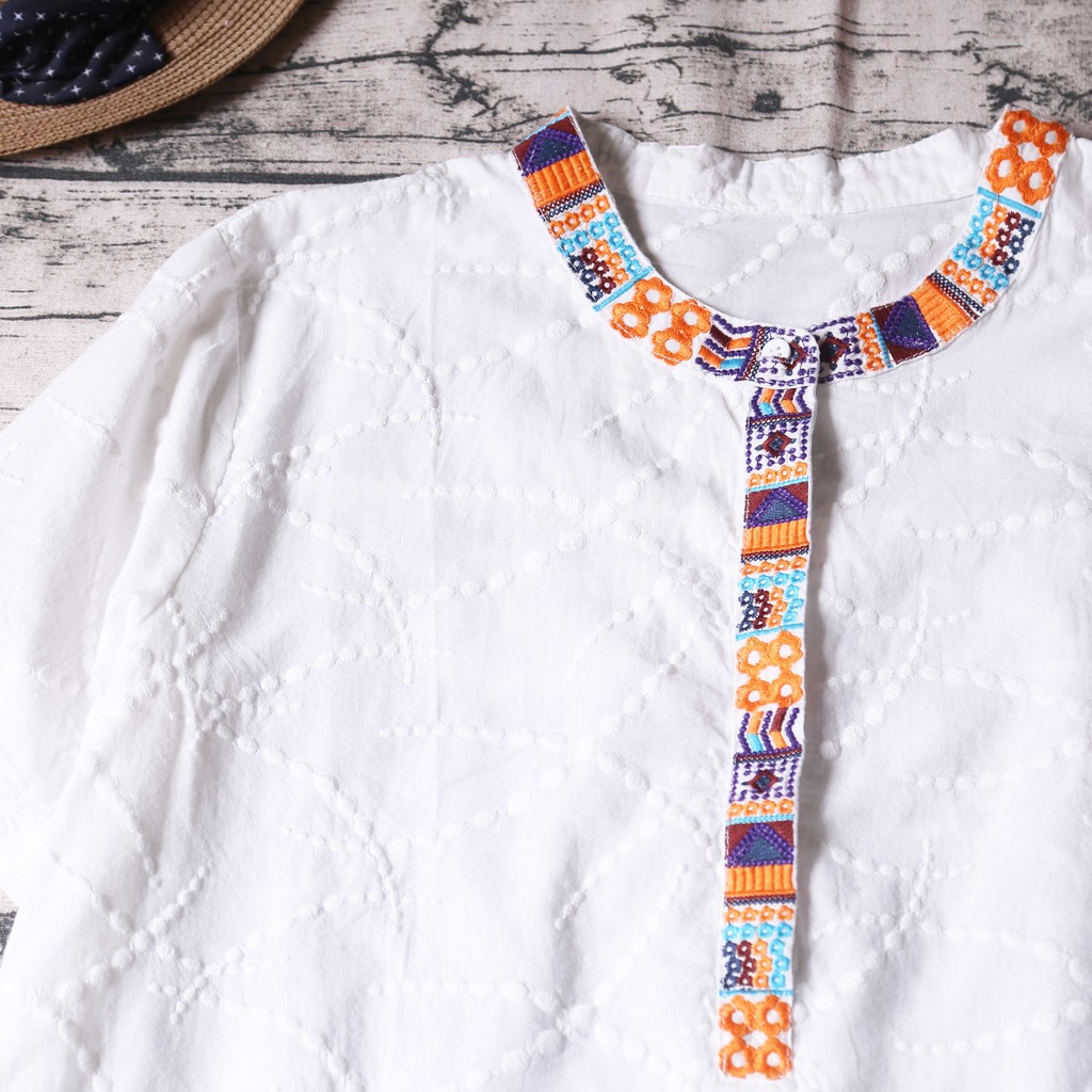 ÁO VÁY XÔ CỔ TÀU THÊU VIỀN