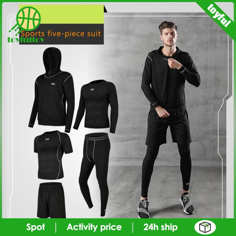 Set 5 Quần Thể Thao Màu Đen Size M Thời Trang Cho Nam