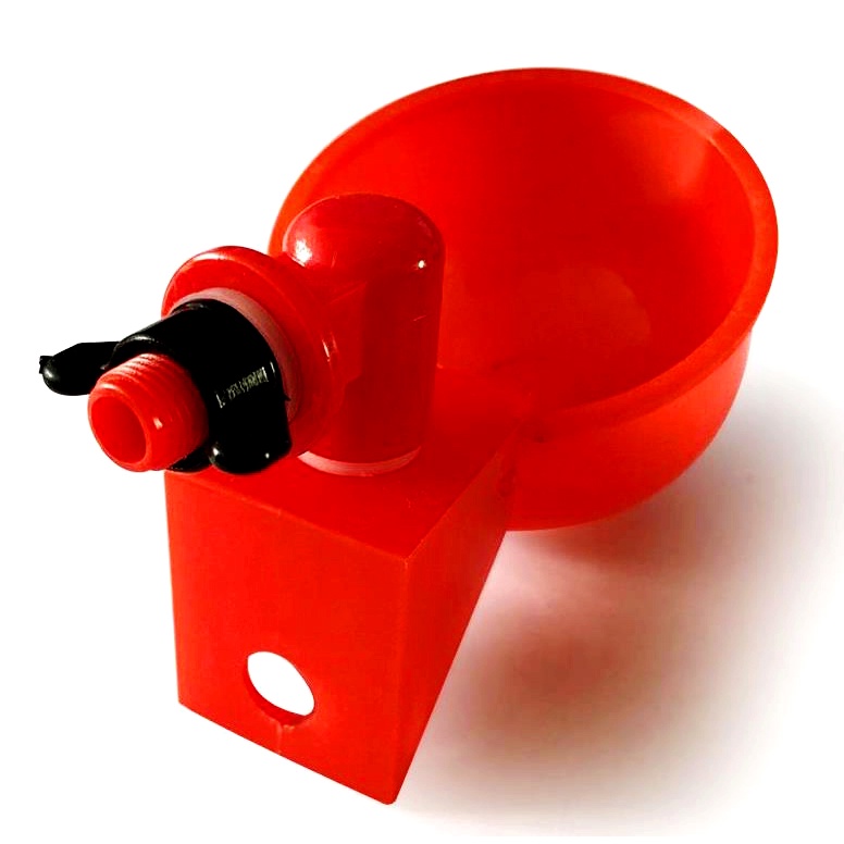 Máng uống nước tự động cho gà gắn xô sơn hiệu quả