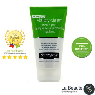 Neutrogena Visibly Clear Shine & Pore Masque Sous La Souche Matifiant - Mặt Nạ Kiểm Soát Nhờn 150ml
