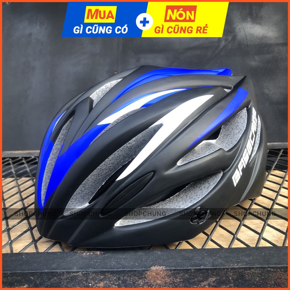 Mũ Bảo Hiểm Thể Thao Xe Đạp BASECAMP - Mạ Carbon - Siêu Nhẹ - Cao Cấp - Tiêu chuẩn Châu Âu - An Toàn - Mạnh Mẽ