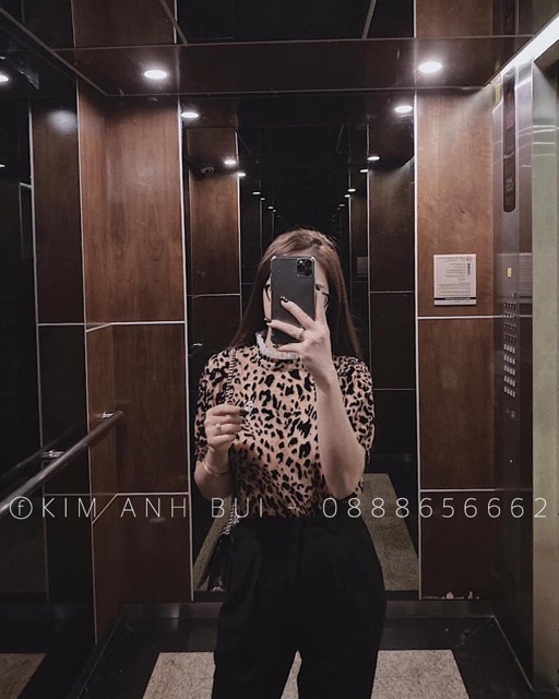 Áo da báo VIỀN REN HÀNG VNXK