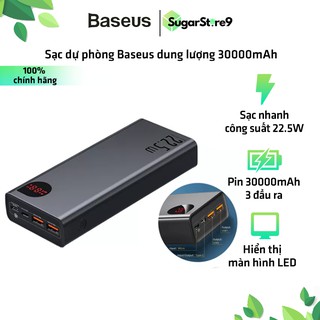 Pin dự phòng - sạc dự phòng baseus dung lượng 30000mah, sạc nhanh 22.5w công nghệ qc, pd cho iphone, samsung,...