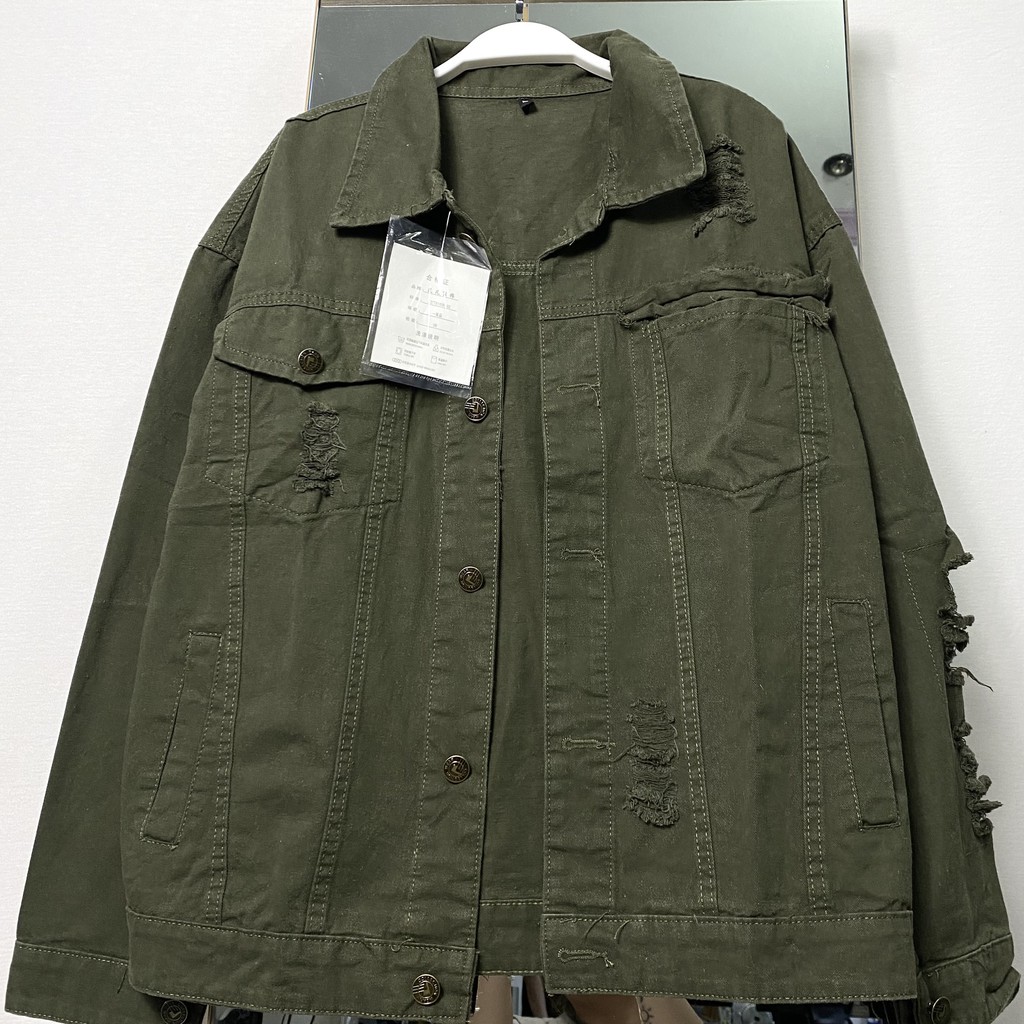 Áo Khoác Nam Nữ- Áo Khoác Jean YAYSHOP chi tiết Rách Kiểu cá tính unisex