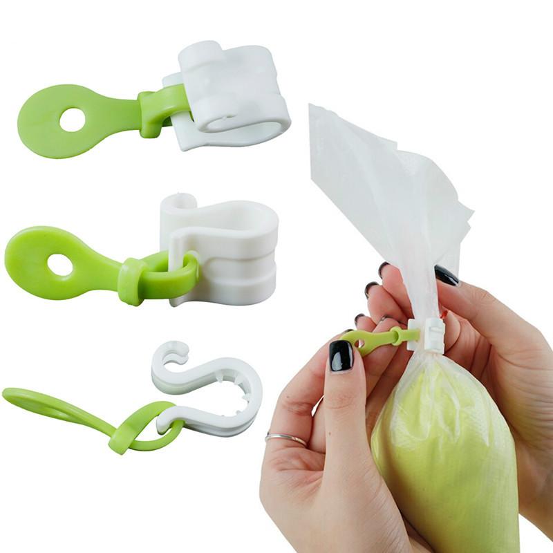 Set 3 Kẹp Khóa Túi Bắt Kem Trang Trí Bánh Có Thể Tái Sử Dụng