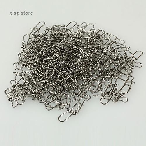 100 Đầu Nối Mồi Câu Cá 15 / 17 / 22Mm Bằng Thép Không Gỉ