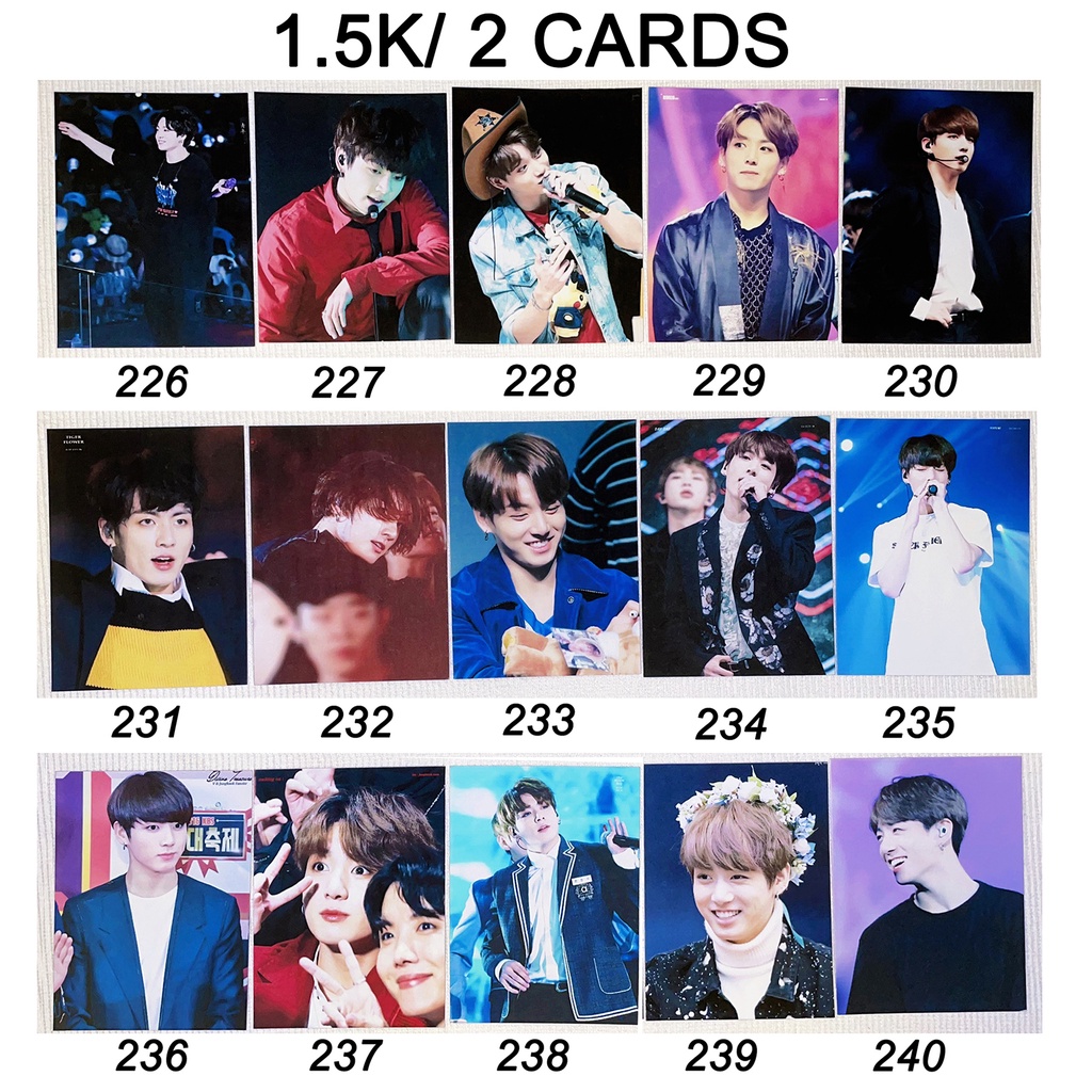 Sale set card BTS JUNGKOOK 2
