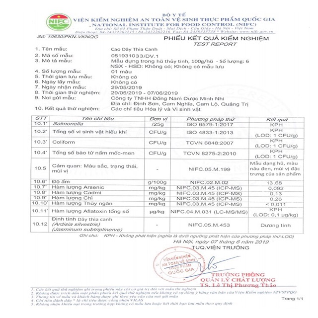 Cao dây thìa canh Minh Nhi lọ 100g (có chứng nhận ATVSTP)