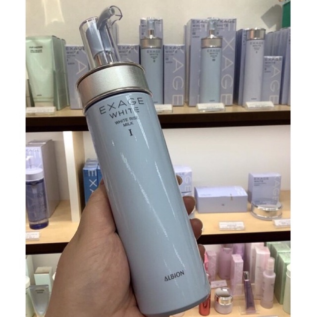 Sữa dưỡng trắng da EXAGE WHITE White Rise Milk phiên bản cải tiến