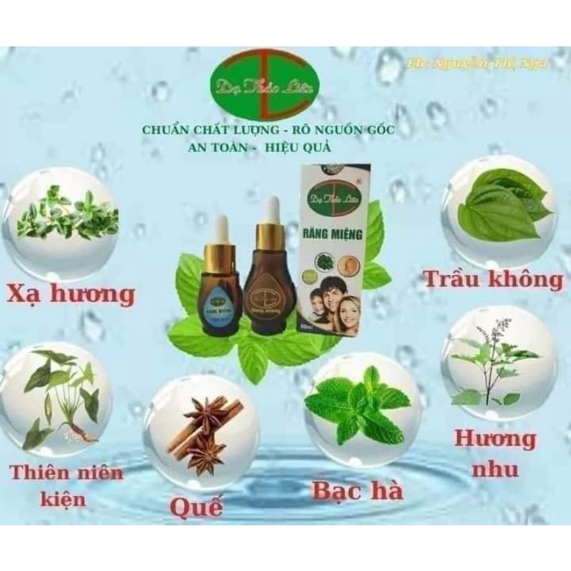 Tinh dầu răng miệng Dạ Thảo Liên - Giúp vệ sinh rặng miệng tốt hơn mỗi ngày