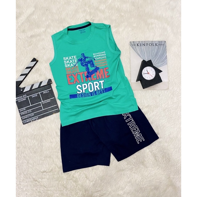 Bộ sát nách bé trai cao cấp size cồ 47-67kg