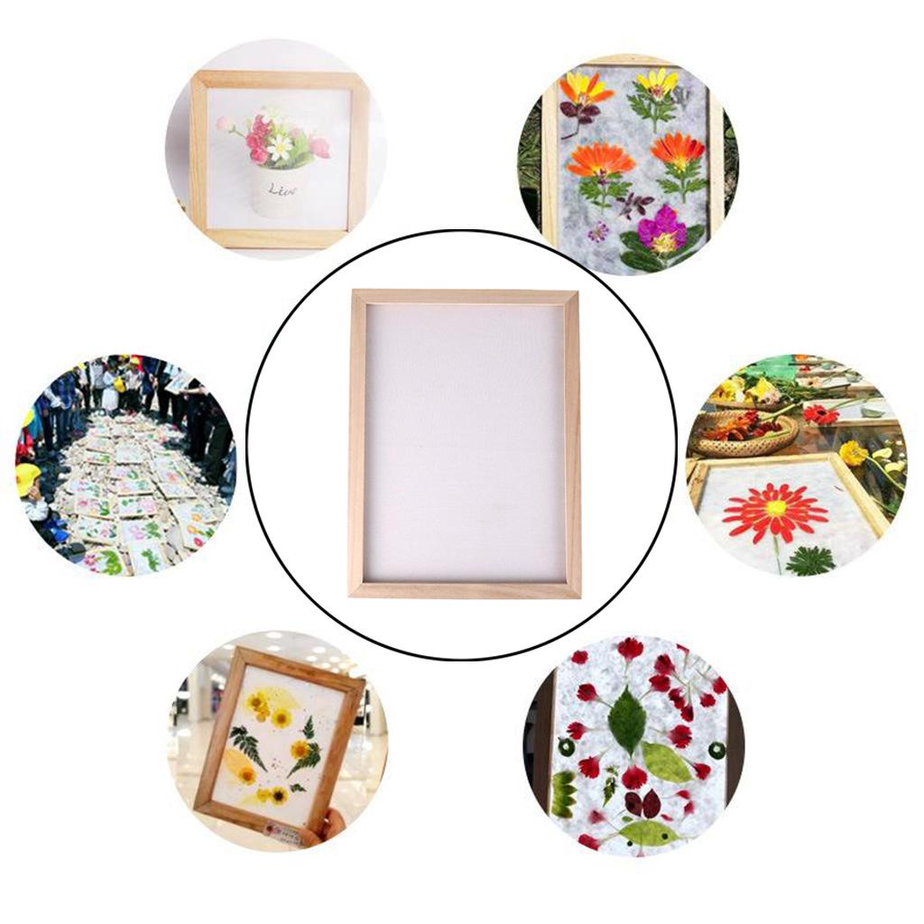 Khung Giấy Thủ Công DIY Bằng Gỗ Kích Thước 15x18CM