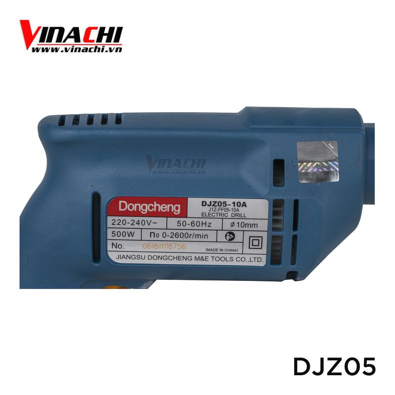 Máy Khoan Dongcheng - Máy Khoan Dongcheng DJZ05 -10A Cầm Tay Công Suất Hoạt Động Mạnh Mẽ (lên tới 500W)