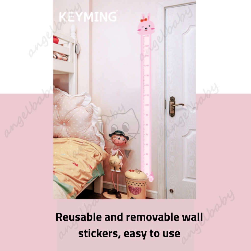 Trẻ em đo chiều cao thước phim hoạt hình hình động vật dễ thương decal dán tường