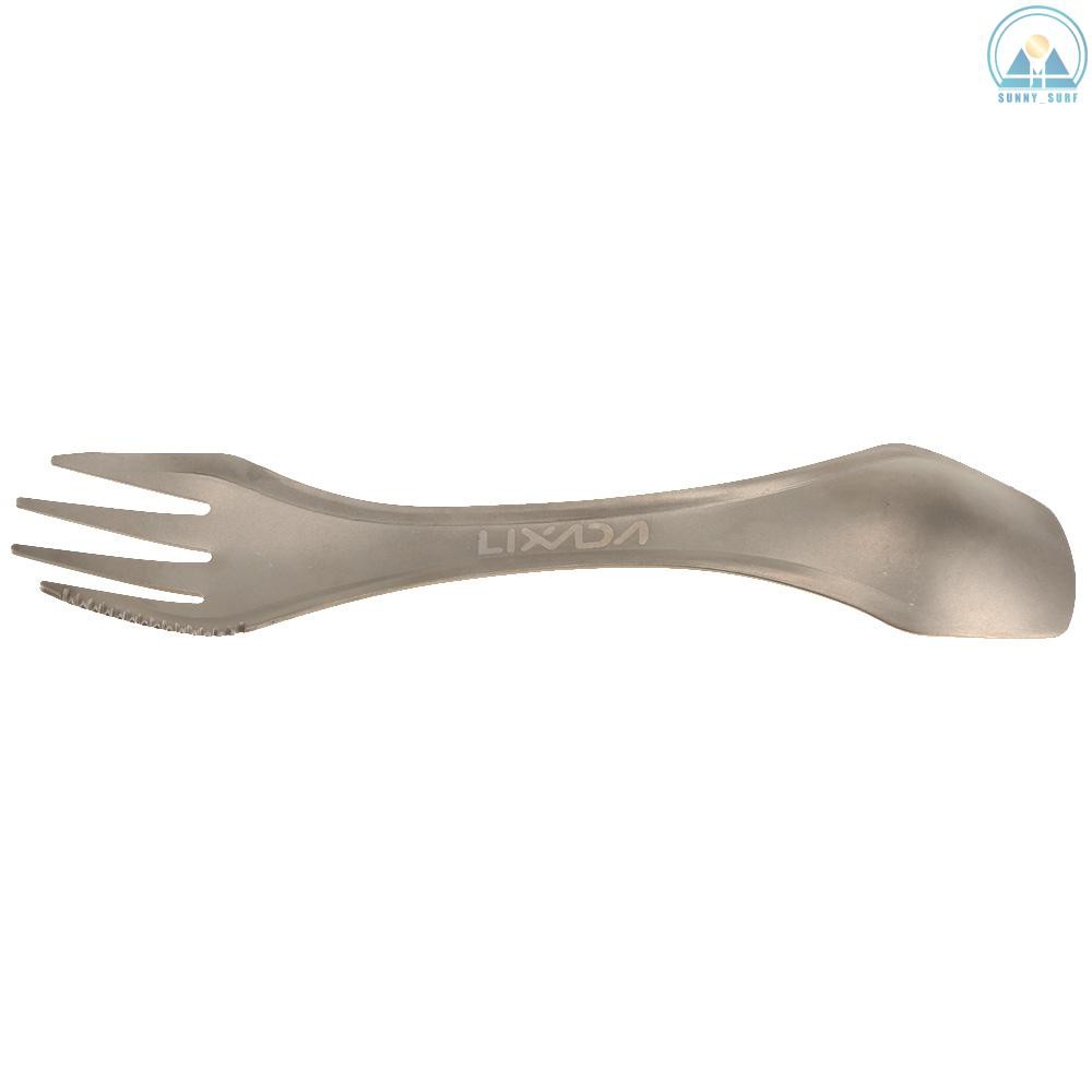 Sunny☀ Lixada 100% Titanium Outdoor Camping Picnic Spoon Fork Knife | BigBuy360 - bigbuy360.vn