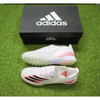 Giày Đá Bóng Sân Cỏ Nhân Tạo X ghosted .1 TF Trắng gót hồng vạch đen Mẫu Mới Nhất