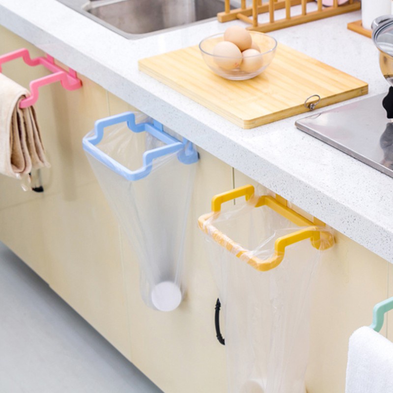 1 Giá Đỡ Túi Rác Gắn Cửa Tủ Chén