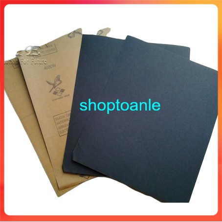 Giấy nhám, giấy giáp (NO100, NO150, NO180, NO400) kích thước 28x23