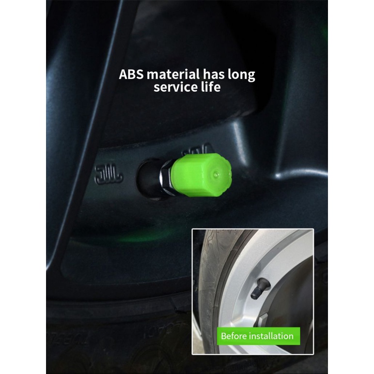 Lốp Xe Dạ Quang Nắp Van Tướng Lốp Xe Mũ Xe Máy Xe Điện Chân Không Lốp Xe Đạp Nắp Van Lõi Van Tay Zaran