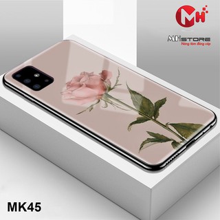 Ốp lưng cường lực hình hoa hồng MK45 cho điện thoại Samsung A51