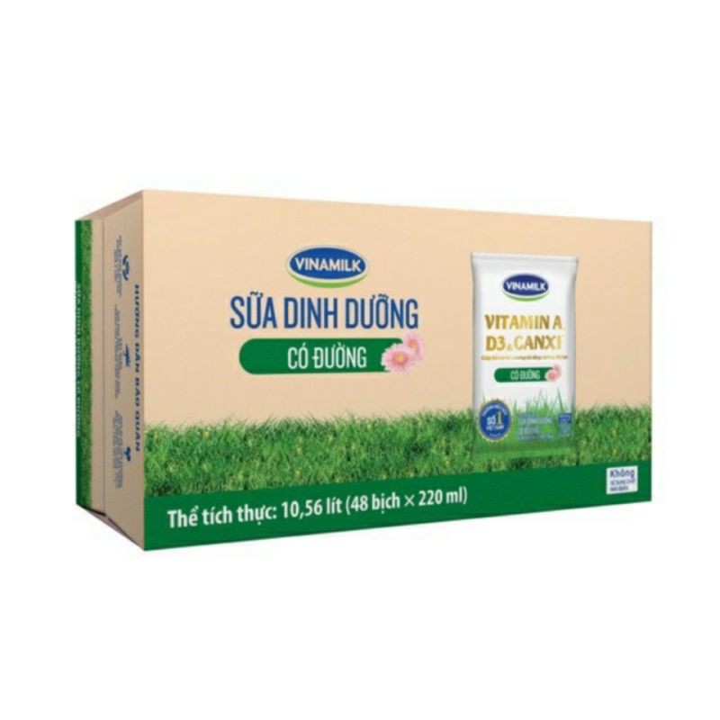 thùng 48 bịch sữa vinamilk 220ml