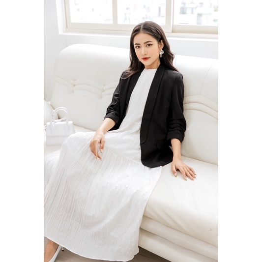 Áo blazer basic đen/xanh/be