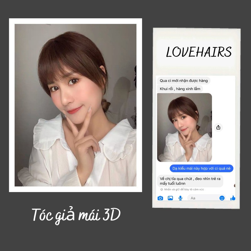 Tóc Mái Thưa 3D Được Làm Từ Tóc Thật_TG7 - Love Hairs