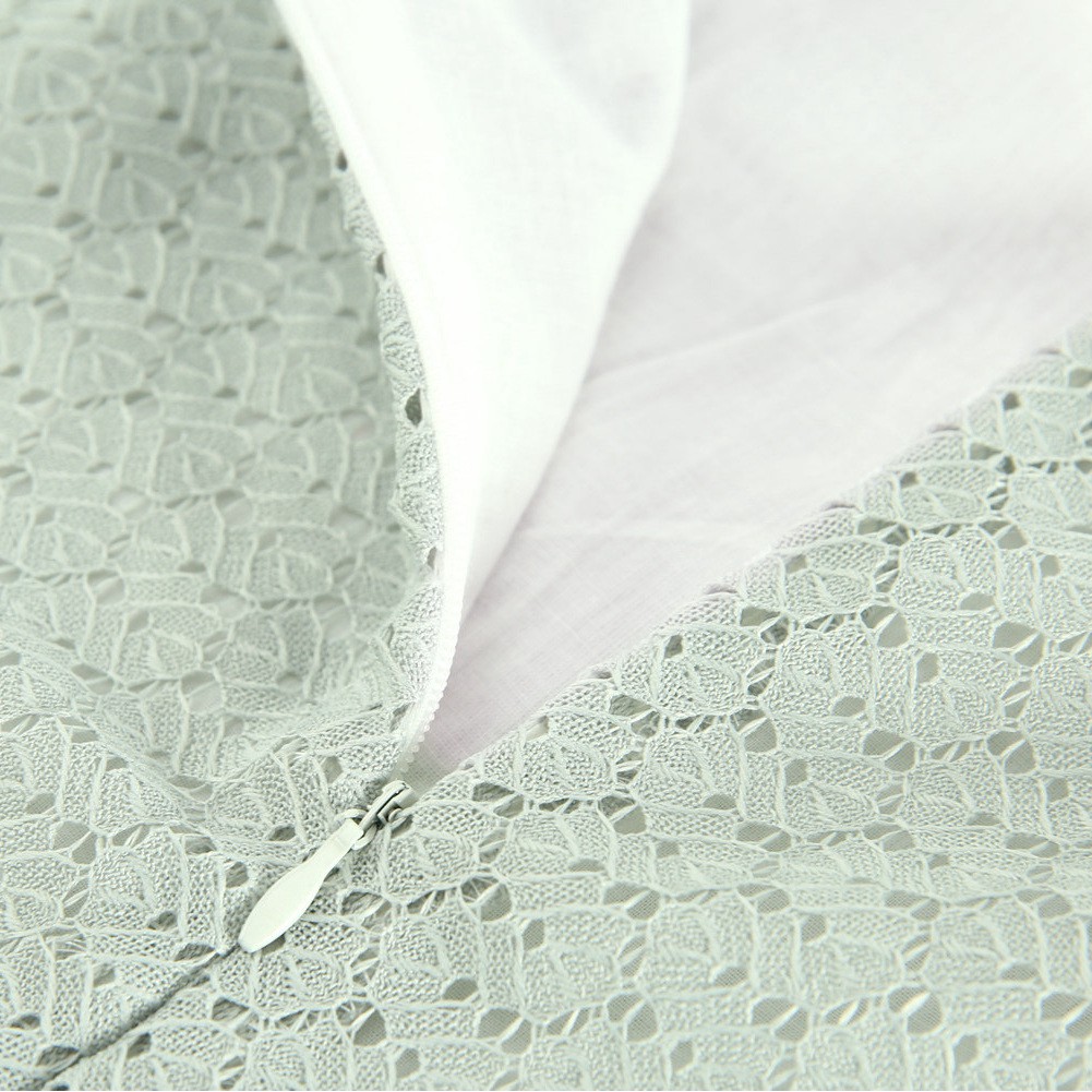 Đầm Sanlutoz Vải Ren Thắt Nơ Có Màu Xanh Lá Dành Cho Bé Gái