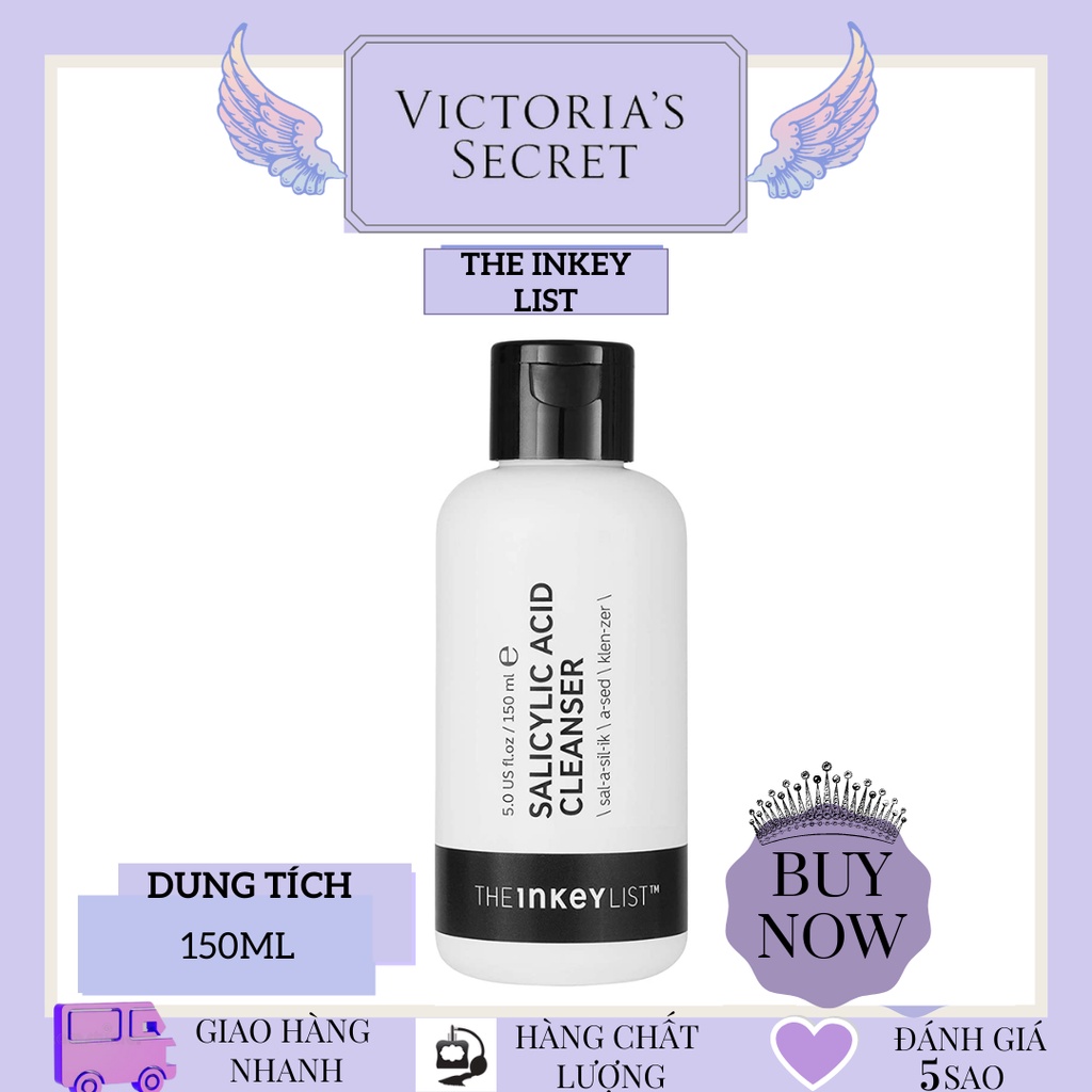 (Không Hộp) Sữa Rửa Mặt Làm Sạch Sâu Kháng Mụn The Inkey List Salicylic Acid Cleanser (150ml)