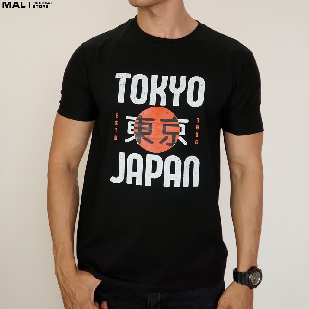 Áo Thun Nam Tay Ngắn Cổ Tròn Thời Trang - In Hình TOKYO JAPAN -MALBA005- MAL STORE