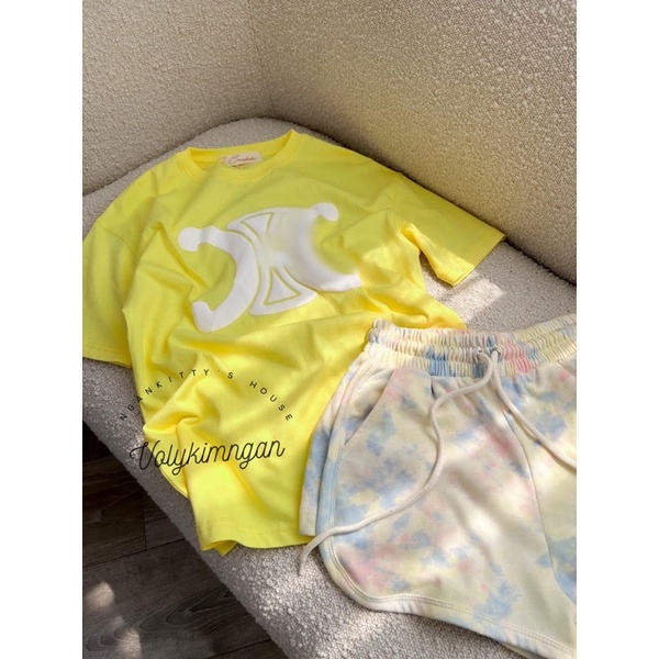 Short thun trơn 2 túi