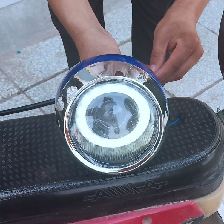 Đầu đèn xe điện Milan siêu sáng lắp cho xe đạp điện
