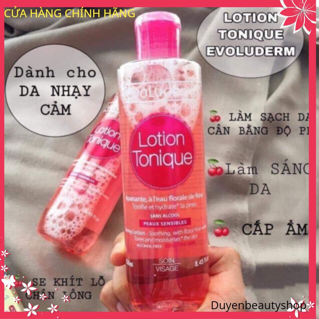 Nước hoa hồng PHÁP Evoluderm Lotion Tonique 250ml