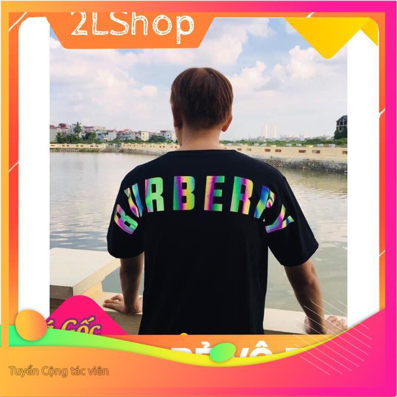 ⚡ áo thun unisex Bure in vai phản quang 7 màu form nam nữ tay lỡ chất đẹp