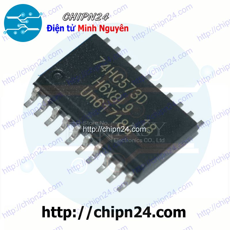 [2 CON] (SOP) IC Dán 74HC573 SOP-20 7.2mm (SMD) (74HC573D 74573)