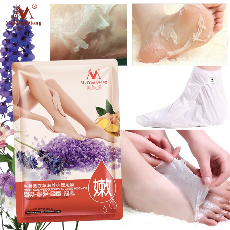Set 5 mặt nạ chăm sóc chân MeiYanQiong tinh chất hoa oải hương và gừng