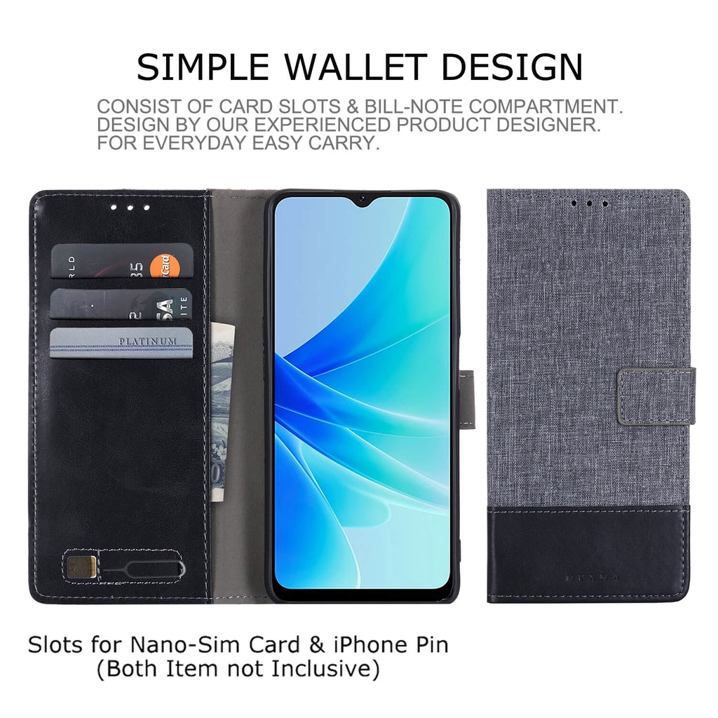 Vỏ Bao Da Điện Thoại Kiểu Ví Tiền Cho Oppo A57 A77S 4G A77 5G 2022 A16 Reno 7 8 Pro 4G 5G