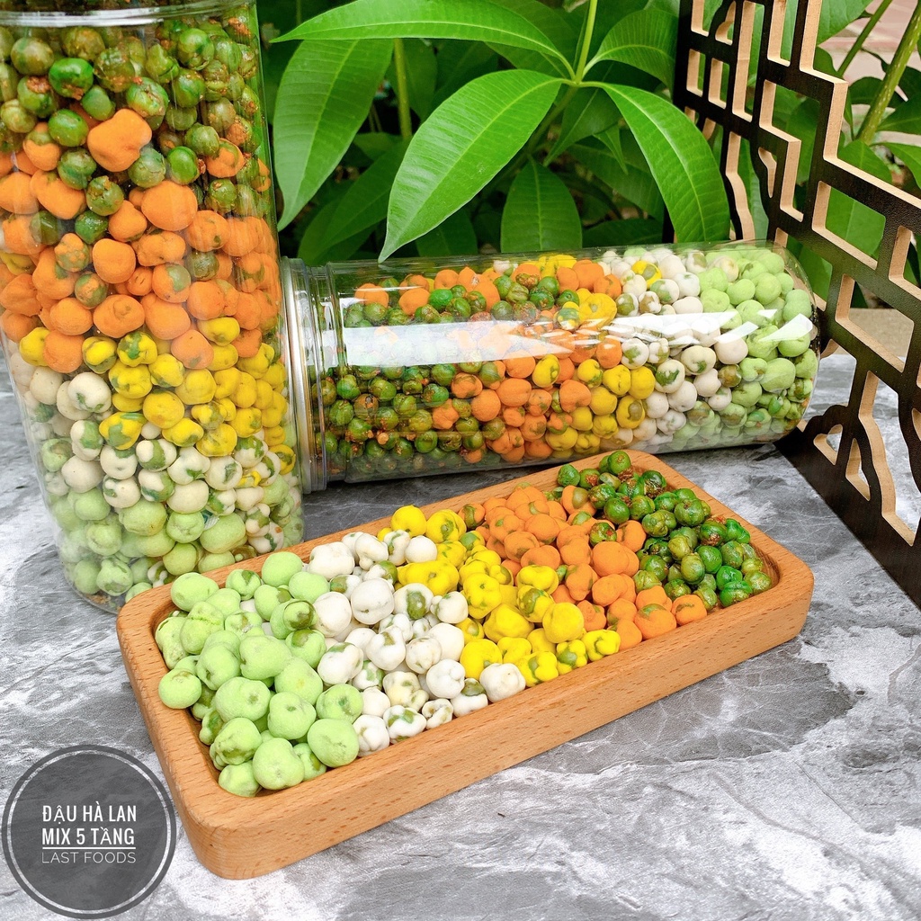 Đậu hà lan 5 vị wasabi phô mai tỏi ớt sữa rau củ 430g MămMăm đồ ăn vặt Hà Nội, vừa ngon vừa rẻ