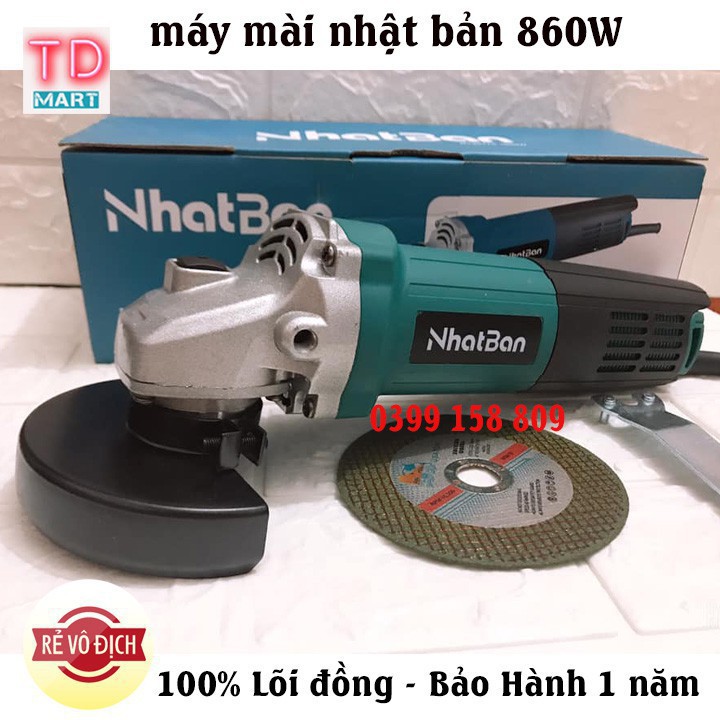 Máy mài, máy cắt cầm tay Nhật Bản 860W Lõi Đồng Tặng Lưỡi Cắt Cao Cấp