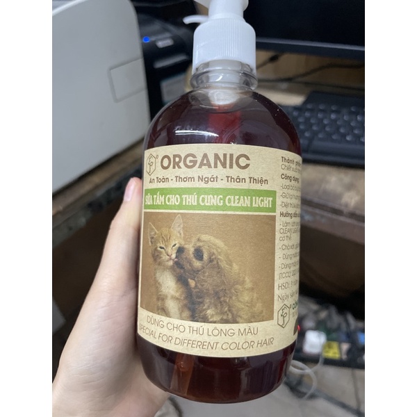 sữa tắm nước hoa Việt Nam cho chó mèo chai 500ml thơm lâu khử mùi