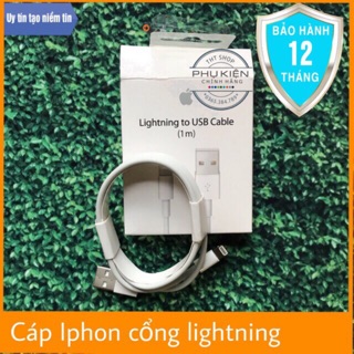 dts1902 [BH 1 đổi 1 - 12 Tháng] Cáp Sạc IPhone Chính Hãng Cổng Lightning