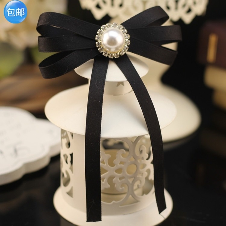 Tag Cài áo nơ lụa đơn giản sang trọng [HANN- Hoa cài áo, pk thời trang]