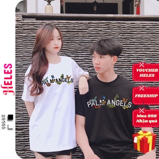 Áo thun tay lỡ form rộng unisex oversize, áo phông nam nữ đẹp ulzzang PALM ANGELS HELES H29