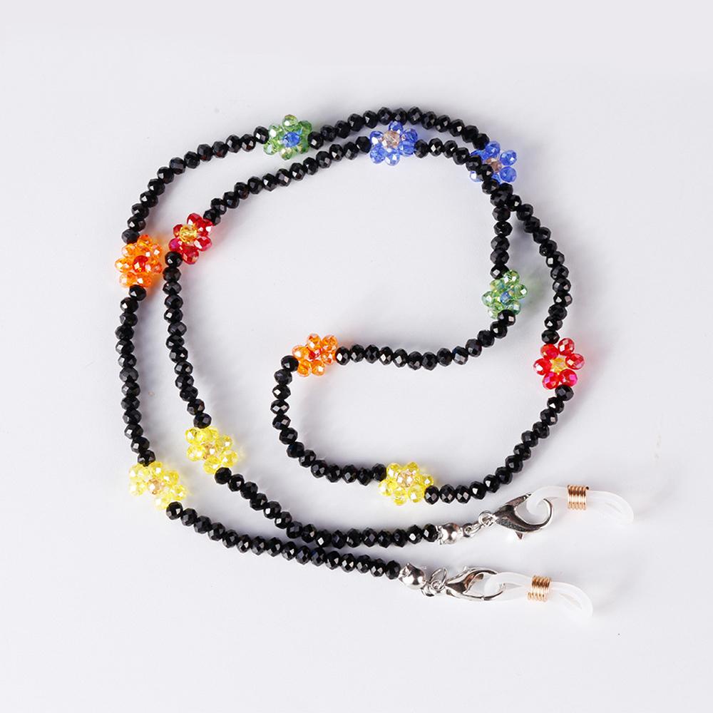 Dây Đeo Mắt Kính Dạng Chuỗi Hạt Bằng Acrylic Chống Thất Lạc WMES15H Hình Hoa Thời Trang