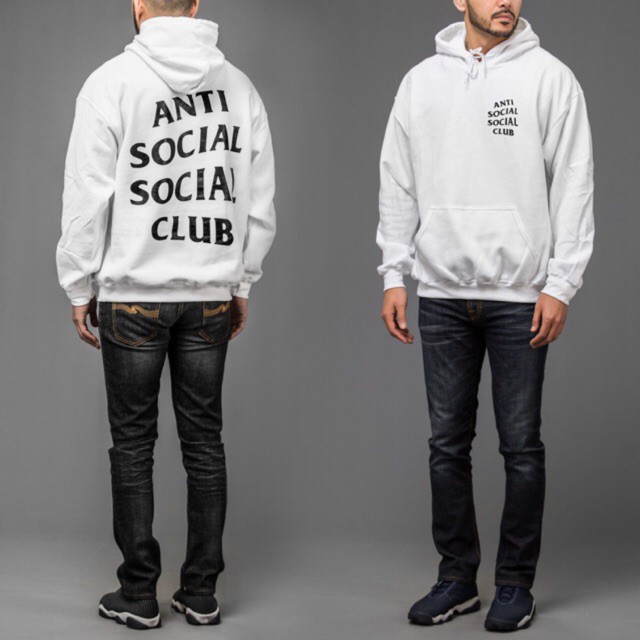 Áo hoodie Anti Social Club nỉ cotton unisex